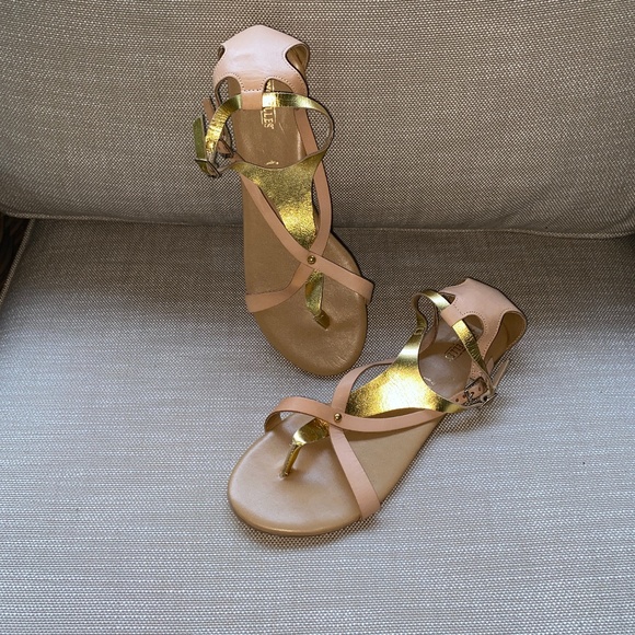 NWOT Seychelles Destiny Pink Gold Sandals Sz 9.5 - Picture 4 of 11